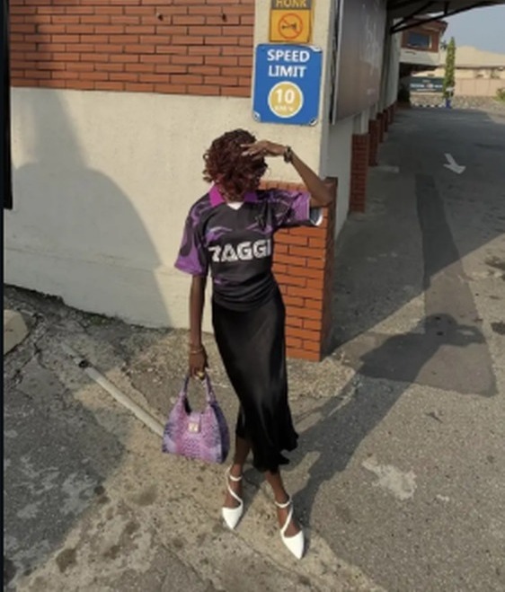 Zaggi Wears jersey styled with a slip skirt